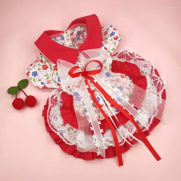 Vêtements pour chiens Lolita Cat Dress Princess Pet Vêtements de Noël Année pour petits chiens