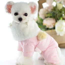 Vêtements pour chiens Lollypop Automne Hiver Combinaison pour chiens Down Parkas Tenues Veste rembourrée en coton doux Vêtements