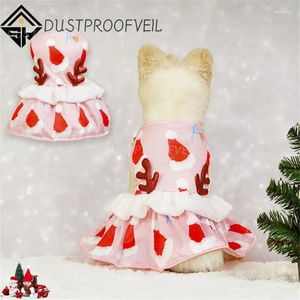 Vêtements de chien charmants vêtements confortables pour les petits chiens accrocheurs de la robe animale festive de Noël intéressant mignon unique