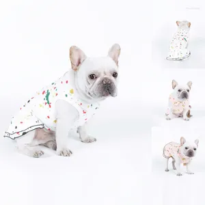 Hondenkleding Mooie graffiti huisdierjurk zomer algemene kleding puppy prinses voor kleine middelgrote grote honden vestidos