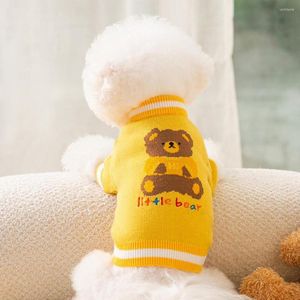 Vêtements pour chiens joli pull pour animaux de compagnie pull lavable anglais lettre chiot tricot garder au chaud