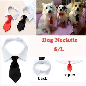 Vêtements de chien charmant smoking nraves arc to couching mignon collier blanc cravate accessoires de compagnie