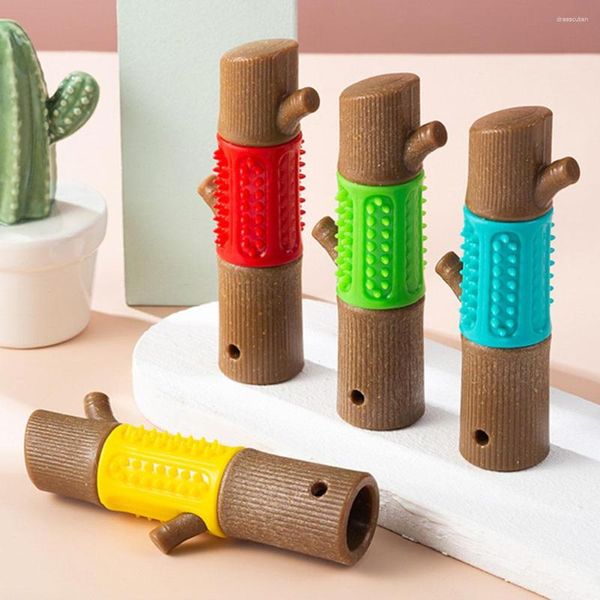 Vêtements de chien Belle bâton molaire en forme de bois pour le nettoyage des dents résistant à l'usure Jouets pour animaux de compagnie Chiot