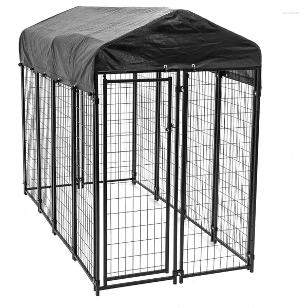 Ropa para perros Lucky 8 pies x 4 pies 6 pies Uptown soldado Secure Wire Outdoor Pet Kennel Playpen Crate Accesorios