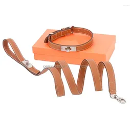 Hondenklarel Luxe ontwerper Pet Collar en Leow Set Fashion Cats Circle Puppy Accessories R-004