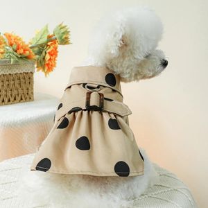 Hondenkleding Luxe Kaki Schattige Teckel Chihuahua-kleding voor kleine honden Dierenjas Jurk Jas Huisdierkostuums XS XL Puppy-accessoires