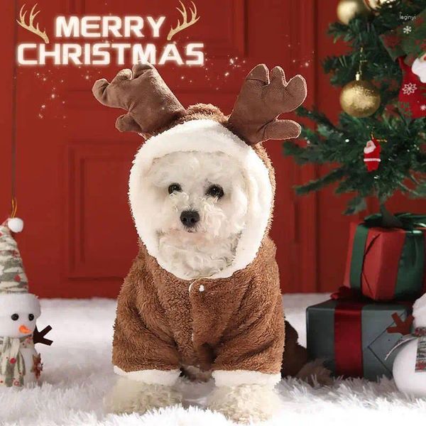 Ropa para perros Monos de lujo Vestido Ropa de Navidad para perros pequeños Pequeño mameluco Ropa para perro Suéter Anciano Elk Snow Suministros para mascotas