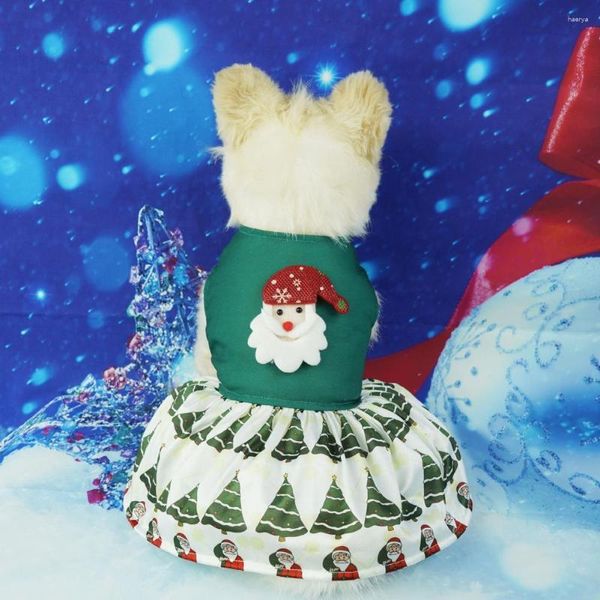 Ropa para perros Lavable a máquina Vestido para mascotas Vestidos festivos de Navidad Diseños encantadores para perros Destacan Pos Fácil de usar Limpio