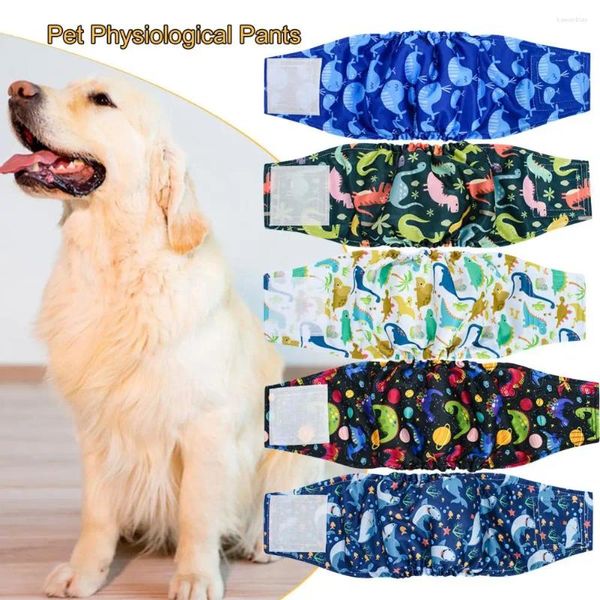 Ropa para perros pañales macho pañales sujetador cinta adjunta ajustable cómodo transpirable envoltura para perros suministros