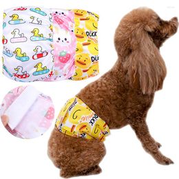 Ropa para perros Abrigo masculino Cachorro Pet Pantalones fisiológicos Ropa interior sanitaria Banda para el vientre Pañales Paño Pañal de algodón Envolturas para niño