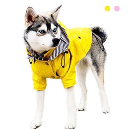 Dog Apparel Mantel Anjing Peliharaan Tahan Air Coole kleding voor Kecil Menengah Besar Jaket Jack Hujan Olahraga Hoodies Pakaian Hewan Pelih 230907