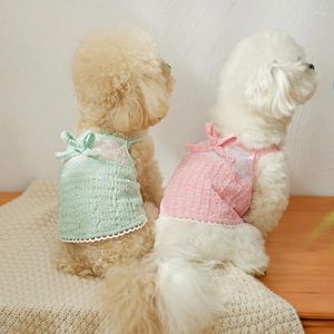 Fabricante de ropa para perros, peluche fresco de verano, ropa para cachorros de color sólido, accesorios y ropa para perros