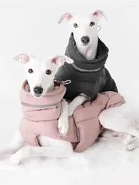 Vêtements pour chiens Vêtements moyens et grands Vêtements imperméables coupe-vent Veste chaude Doberman Whitbit Greyhound Manteaux Costume