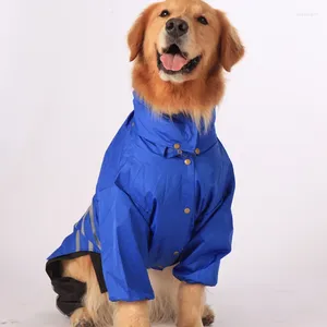 Vêtements pour chiens Moyen Grand imperméable pour grands trois ensembles manteau de pluie veste imperméable vêtements pour animaux de compagnie Husky Labrador vêtements d'extérieur