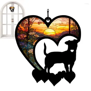 Hondenkleding Memorial Sun Catcher Pet Loss Hanging hangers Sympathie Gift voor Lovers Puppy Decor