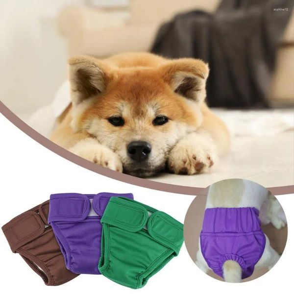 Padres menstruales de ropa para perros Pantalones a prueba de fugas Correa de sujetador cómodo para PET High Absorbency lavable