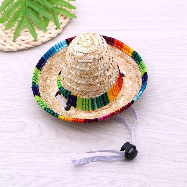 Vêtements pour chiens mexicain fournit costume sombrero chapeau poncho cap chihuahua cosplay vêtements animaux