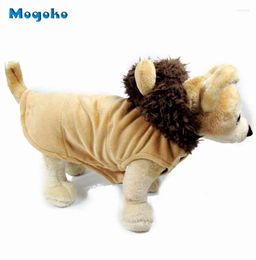 Ropa de perro MOGOKO 1PC Pet Cat Campo con capucha ropa Lion Costumino de invierno Cosplay Cosplay tiene s / m l xl tamaño opcional