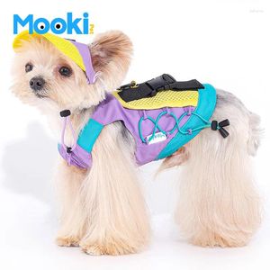 Vêtements de chien Mookipet fonctionnel vert violet gilet petit lesaisable