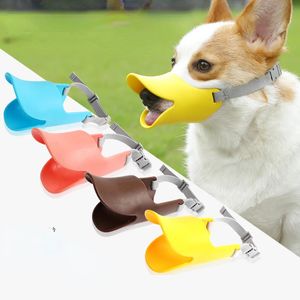 Vêtements pour chiens Couverture de bouche Anti-morsure Silicone Confortable et doux Canard d'entraînement Fournitures pour animaux de compagnie 231118