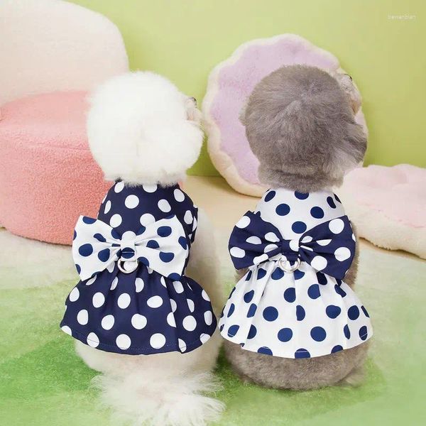 Ropa para perros marina vestimenta blanca vestimenta cachorro elegante perros pequeños ropa gato fiesta primavera verano falda de moda niña linda mascota