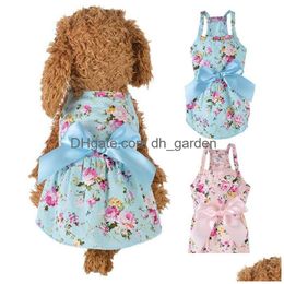 Hondenkleding nieuwe huisdierkleding jurk zoete prinses teddy puppy trouwjurken voor kleine medium honden accessoires drop leveren dhgarden dhls2