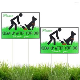 Vêtements pour chiens Pas de panneau de cour à pipi avec carte de fil métallique avertissement de pelouse