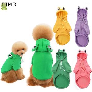 Vêtements pour chiens oimg grenouille cosplay chiens costume sweat-shirt pour animaux de compagnie pour les petits vêtements poméraniens chihuahua jolis vêtements de chiot