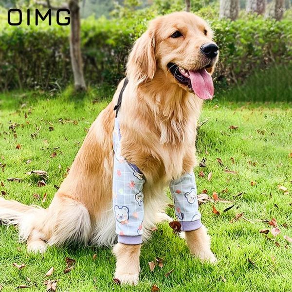 Vêtements pour chiens oimg pour animaux de genou protecteur coude anti-gray