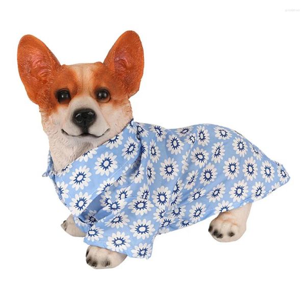 Vêtements pour chiens OIMG Summer Print Cat T-shirt pour vêtements pour animaux de compagnie Confortable Beach Walk Chemise décontractée Corky Chihuahua Respirant Chiot Tenues