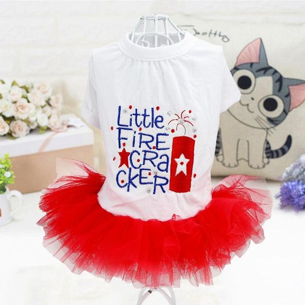 Ropa para perros a la venta, vestidos de princesa para mascotas para pequeños animales, verano XS XL, tutú para gatos, falda para niñas, suministros bonitos para Chihuahua