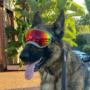 Dog Apparel Outdoor Dog Pet Glasses Dog Fashion Sports Sunglasses Adjustable Strap for Travel Skiing and Anti-FogPet Goggles Sunglasses 230812