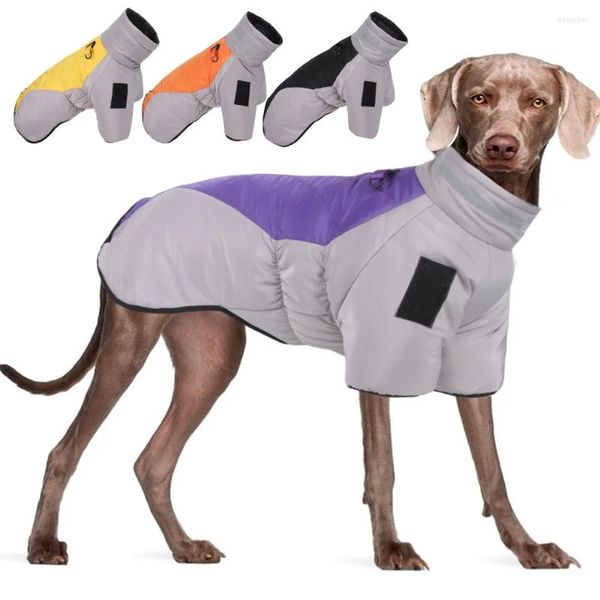 Ropa para perros Monos Labrador Cálido Perros impermeables Chaqueta Traje mediano Golden Ropa de invierno Retriever Grande para abrigo Chaleco Mascota grande