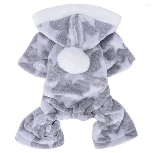 Vêtements de chien Pyjamas pour petits chiens hiver chaud chiot pull à capuche flanelle vêtements pour animaux de compagnie tenues chien chat combinaison Onesie manteau