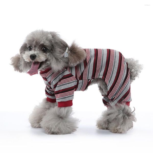 Ropa para perros Pijamas Ropa de invierno Estampado cálido Monos Abrigo para perros pequeños Cachorro Navidad Chihuahua Pomerania Ropa