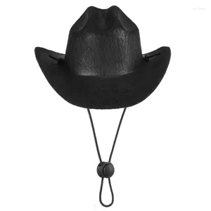 Caps de cowboy pour animaux de compagnie pour les vêtements pour chiens pour les petits chiens tissu western chapeau cosplay