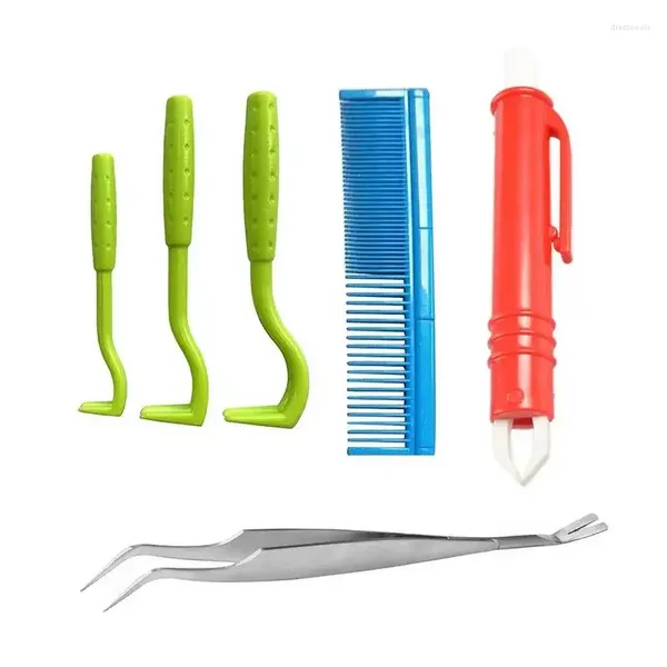 Vêtements pour chiens PCS Tweezers Anti-tiques et puces Puces Tick Clip Remover Outil de suppression de cheveux Groom Care