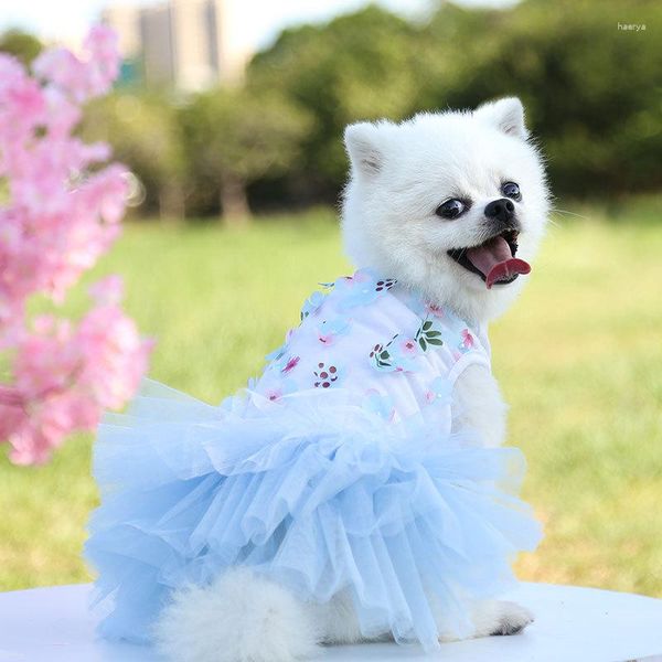 Vêtements pour chiens Jupe de pêche pour chiens et chats de compagnie Robe de princesse d'été Petits petits chiots Vêtements Chihuahua