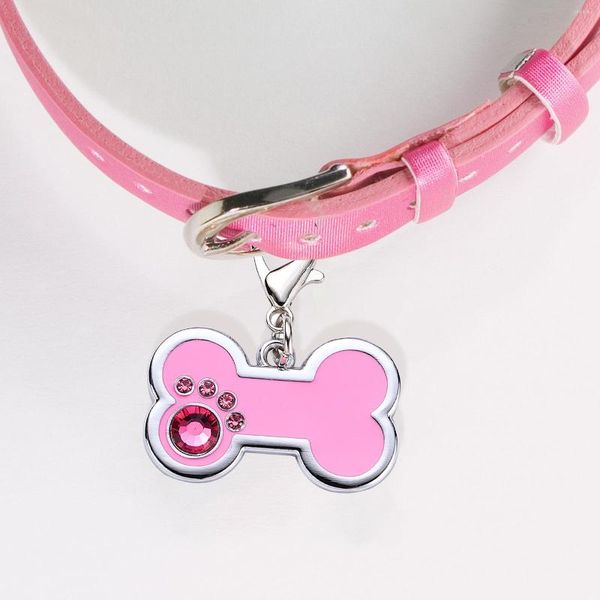 Vêtements pour chiens collier personnalisé pas d'étiquettes pour animaux de compagnie perdues nom d'identification pour chat chiot pendentif porte-clés os accessoires goutte 5E