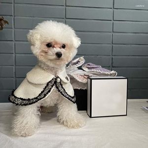 Vêtements pour chiens accessoires pour animaux de compagnie écharpe dame châle chat et vêtements vêtements fournitures grand Ragdoll Bichon Chihuahua veste gilet