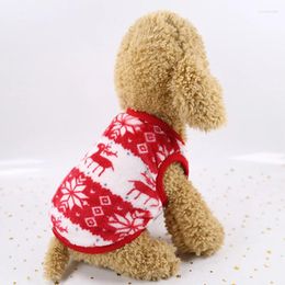 Accesorios para mascotas para perros Pet Winter Warm Feece Dogs Cats Cartoon Impresión de terciopelo de terciopelo de coral Ropa de cachorro para una prenda pequeña