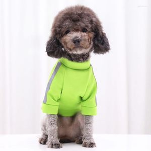 Vêtements pour chiens Pet Automne Hiver Confortable 2 pattes Fluorescence Vêtements chauds Chiot York Tenues réfléchissantes Vêtements Costume