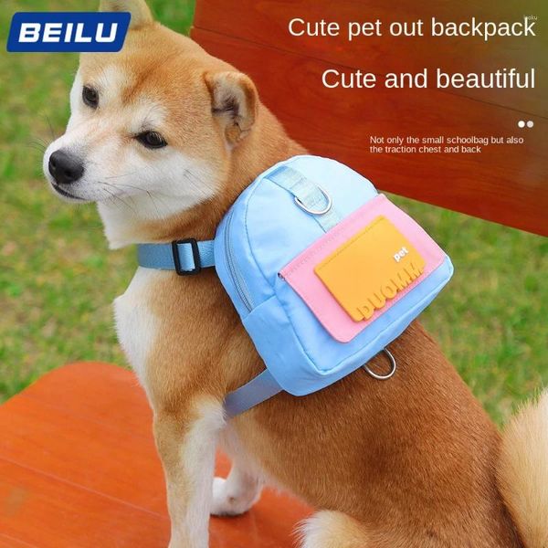 Bolsas de dibujos animados de mochila para mascotas de ropa para perros suministros de bolsos de viajes accesorios productos para jardín doméstico