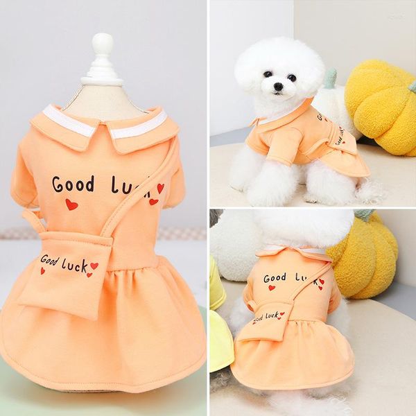 Ropa para perros Mascota Mochila Falda Jardín de infantes Princesa Carta Estilo de impresión Dulce Universal Lindo