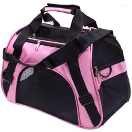 Hondenkleding Pet Bag Wear-resistente Cat Backpack draagbaar crossbody ademend plastic gaas