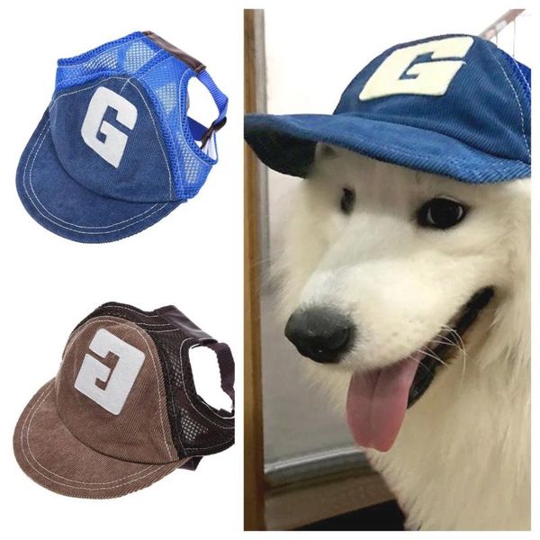 Ropa para perros Gorra de malla de béisbol para mascotas para perros Deportes al aire libre Sombrero de verano Visera de protección solar Gorras de gato ajustables Viajes