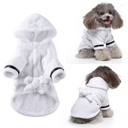 Vêtements pour chiens Pyjamas pour animaux de compagnie Pyjamas Vêtements de couchage Serviette de séchage de bain douce pour chiots chiens chats