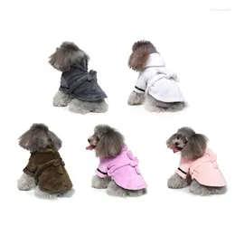 Vêtements pour chiens Peignoir pour animaux de compagnie Vêtements chauds Pyjama pour chiot doux Séchage rapide Super absorbant Gardez votre confort toute la nuit