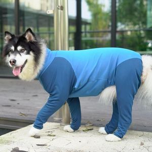Vêtements pour chiens Pet Big Vêtements serrés Combinaison de dessin animé Pyjama à 4 pattes Manteau d'allaitement Ventre Sevrage Body223U