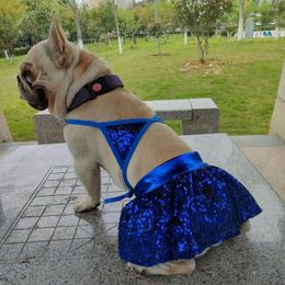 Habitant pour chiens bikini maillot de bain chat sequin vestiges décorés des vêtements d'été avec une vinaigrette à plage ensemble de jupe à usages faciles